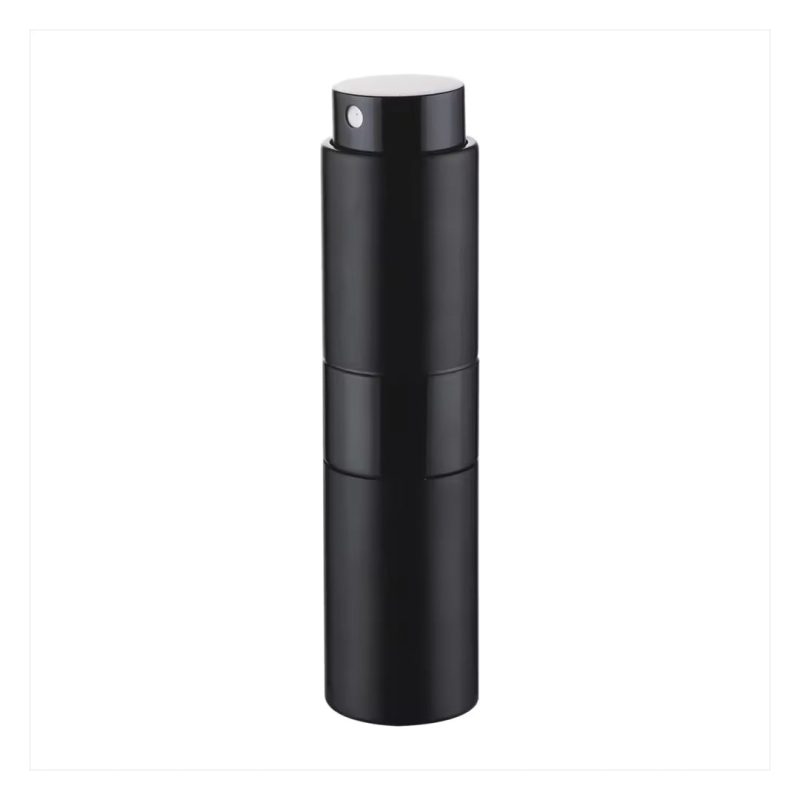 Portable Mini Refillable Black Perfume Atomizer 0.27 Oz