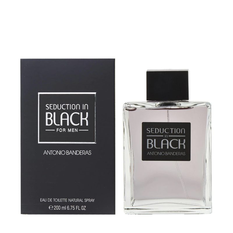 SeductionInBlackForMenByAntonioBanderasEauDeToiletteSpray6.7oz