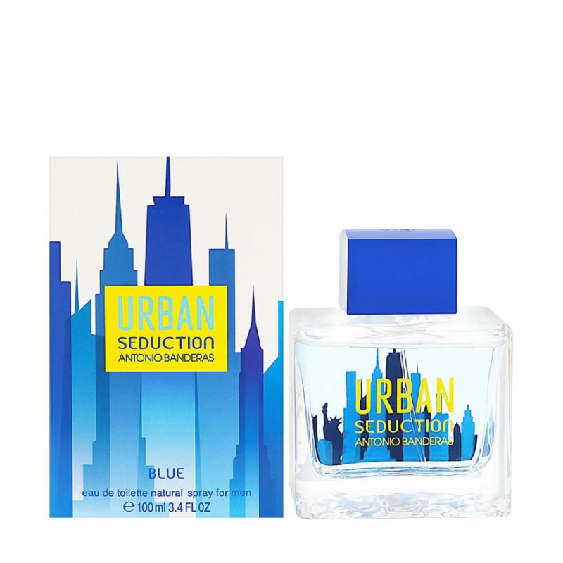 UrbanSeductionBlueForMenByAntonioBanderasEaudeToiletteSpray3.4oz 1